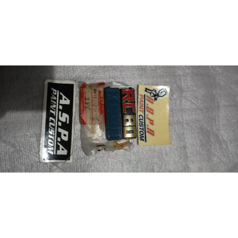 Jual Emblem Cover Aki Emblem Box Aki Suzuki Rc Rc Original Nos