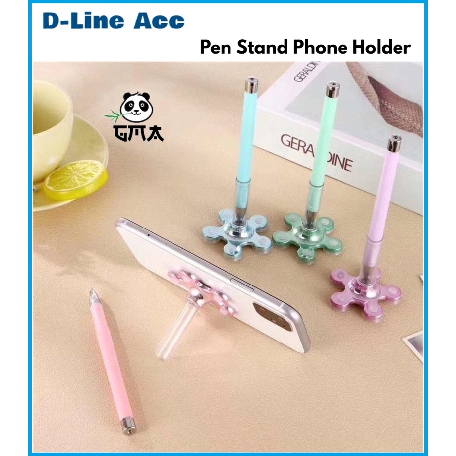 Jual Pen Ball Point Pulpen Phone Holder Standing 2in1 Holder Hp Bunga