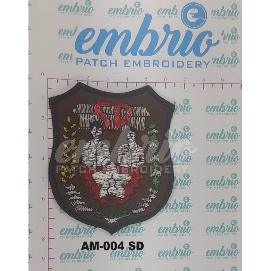 Jual Emblem Sd Bordir Emblem Seragam Sd Atribut Seragam Sekolah Osis Sd