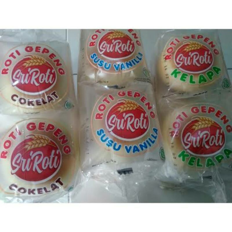 Jual Roti Gepeng Sri Roti Kacang Hijau Kelapa Coklat Isi Pcs Shopee