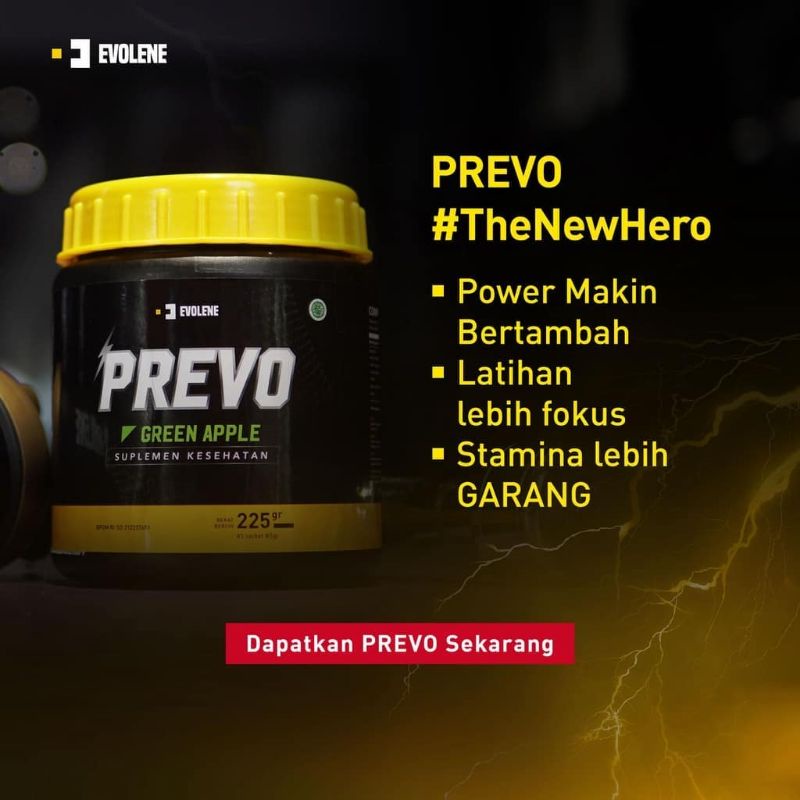 Jual Prevo Evolene Pre Workout BPOM 45 Sachet Saset Shopee Indonesia