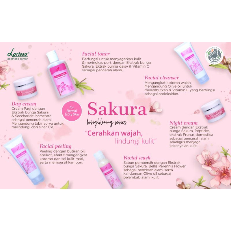 Jual Paket Sakura Brightening Series Larissa Shopee Indonesia