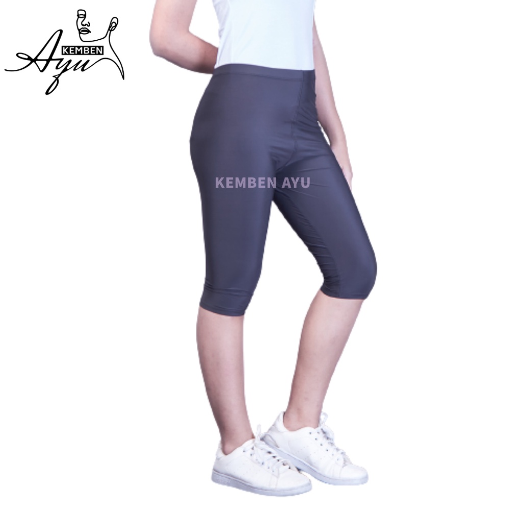 Jual Celana Legging Leging Pendek Wanita Dewasa Jumbo Laging Polos