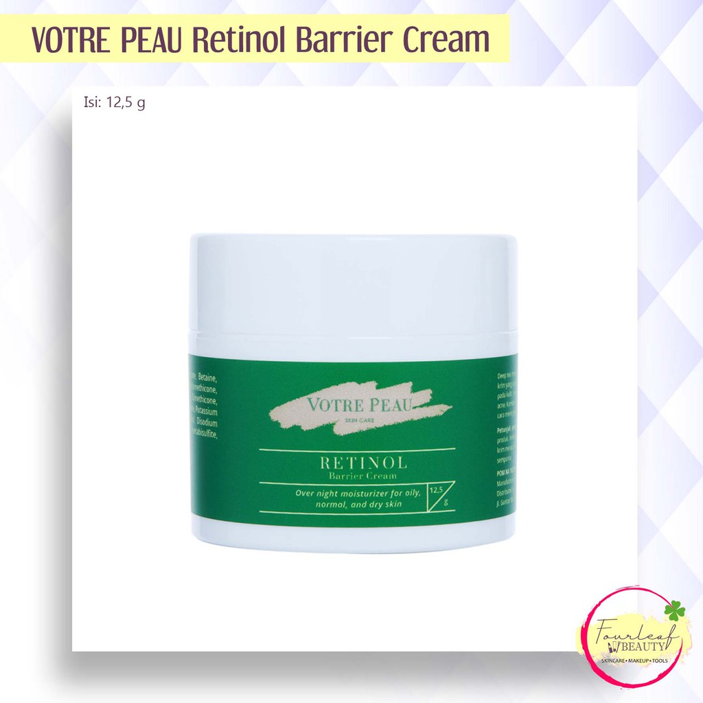 Jual VOTRE PEAU Retinol Barrier Cream 12 5 G Shopee Indonesia