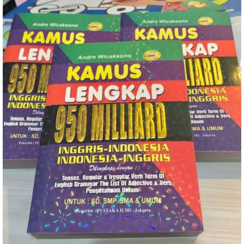 Jual Kamus Bahasa Inggris 950 Miliard I Dilengkapi Tenses Regular