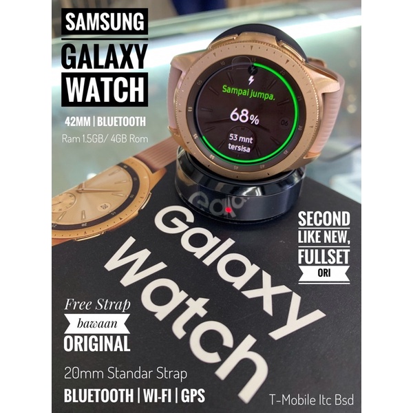 Jual Samsung Galaxy Watch Mm Sm R Rose Gold Second Like New