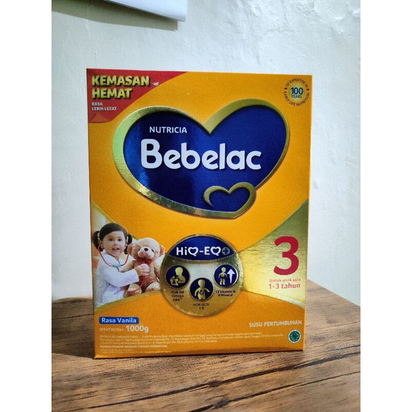 Jual BEBELAC 3 VANILA 1000 GR Shopee Indonesia