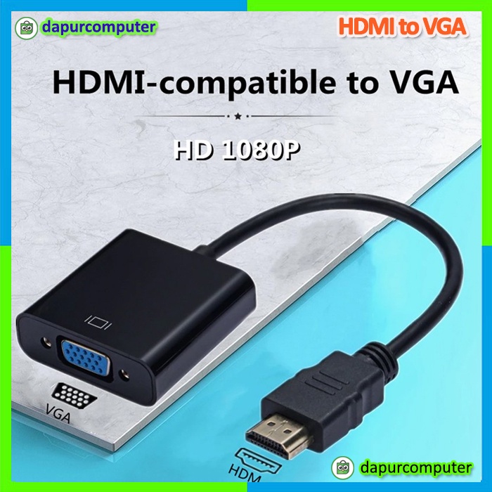 Jual Hdmi To Vga Converter Hdmi To Vga Kabel Hdmi To Vga Konektor