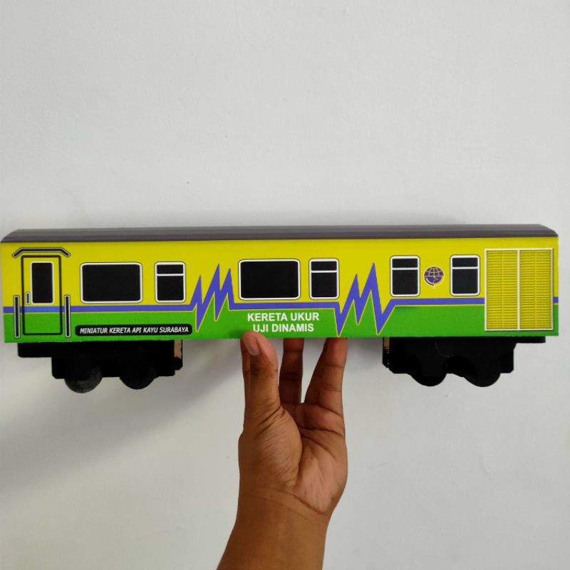 Jual Miniatur Kereta Api Kayu Kereta Api Kayu Gerbong Kereta Ukur Uji