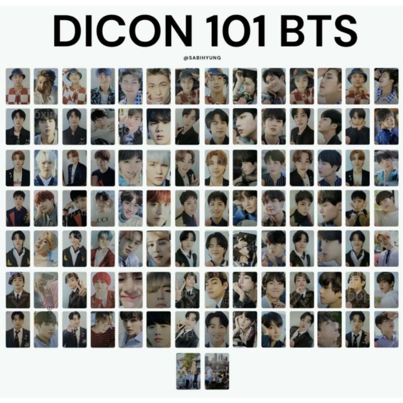 Jual PHOTOCARD DICON 101 BTS NAMJOON JUNGKOOK Shopee Indonesia