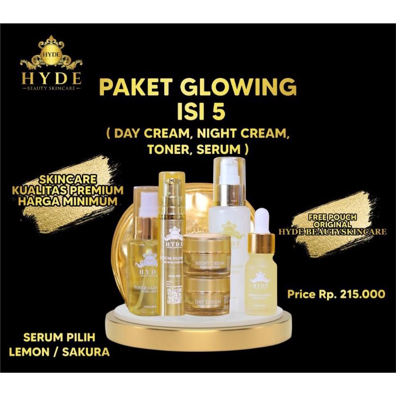 Jual HYDE BEAUTY SKINCARE PAKET GLOWING BISA COD Shopee Indonesia