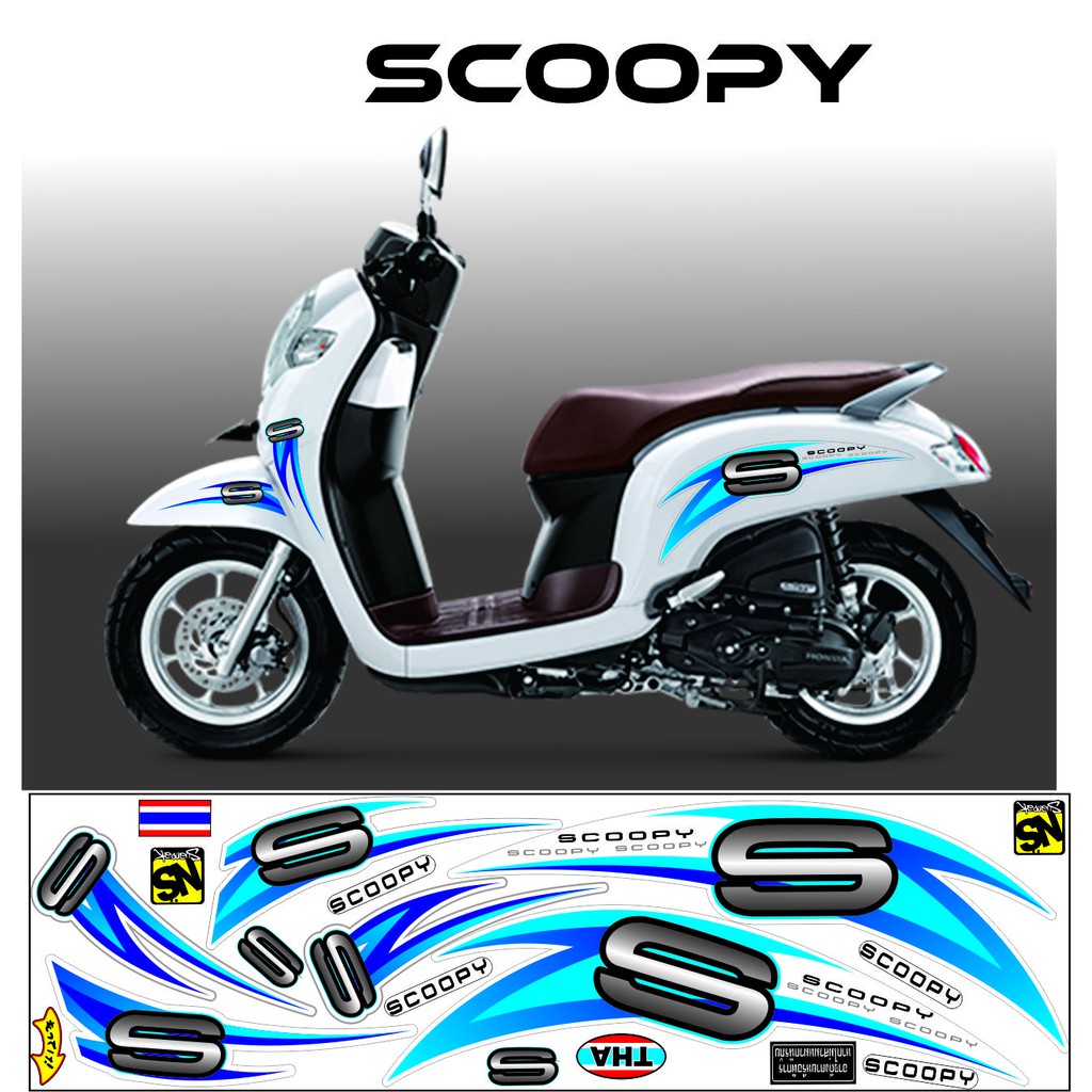 Jual Striping Thailook Sticker All New Scoopy Variasi Custom Stile