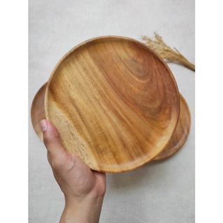 Jual PIRING KAYU JATI BULAT PIRING MAKAN PIRING CANTIK TRAY