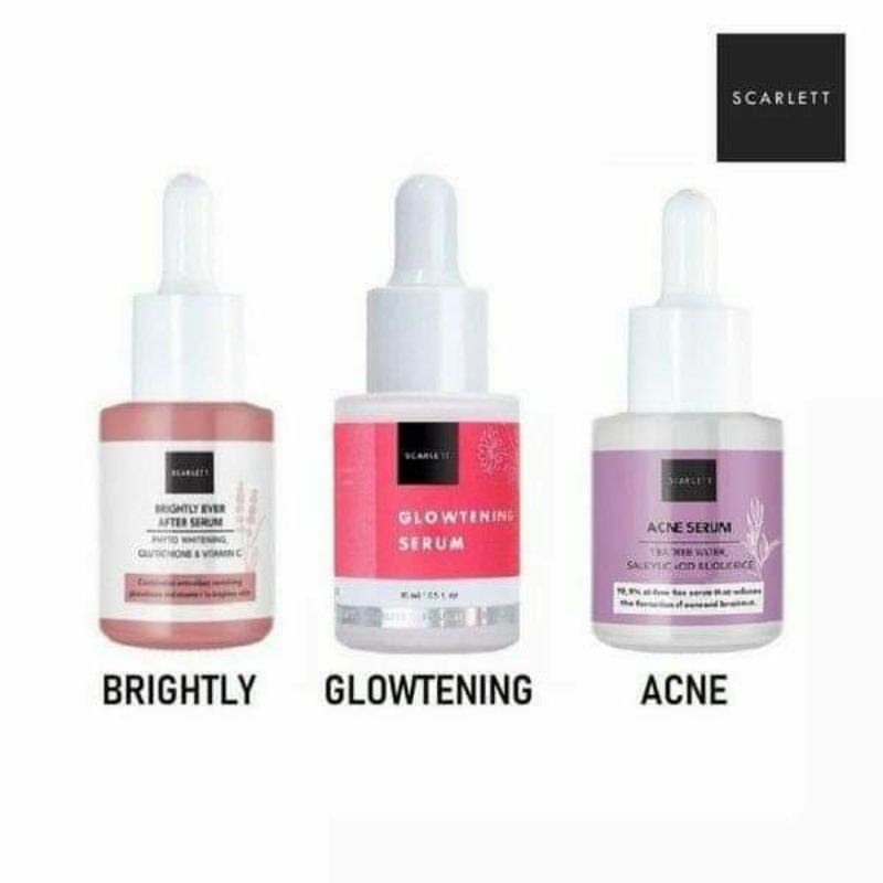 Jual Serum Scarlett Brightly Acne Glowtening Indonesia Shopee Indonesia