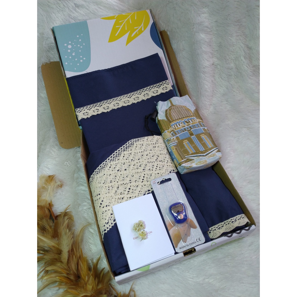 Jual Paket Hampers Hempers Mukenah Rukuh Telekung Prayer Set Rukoh