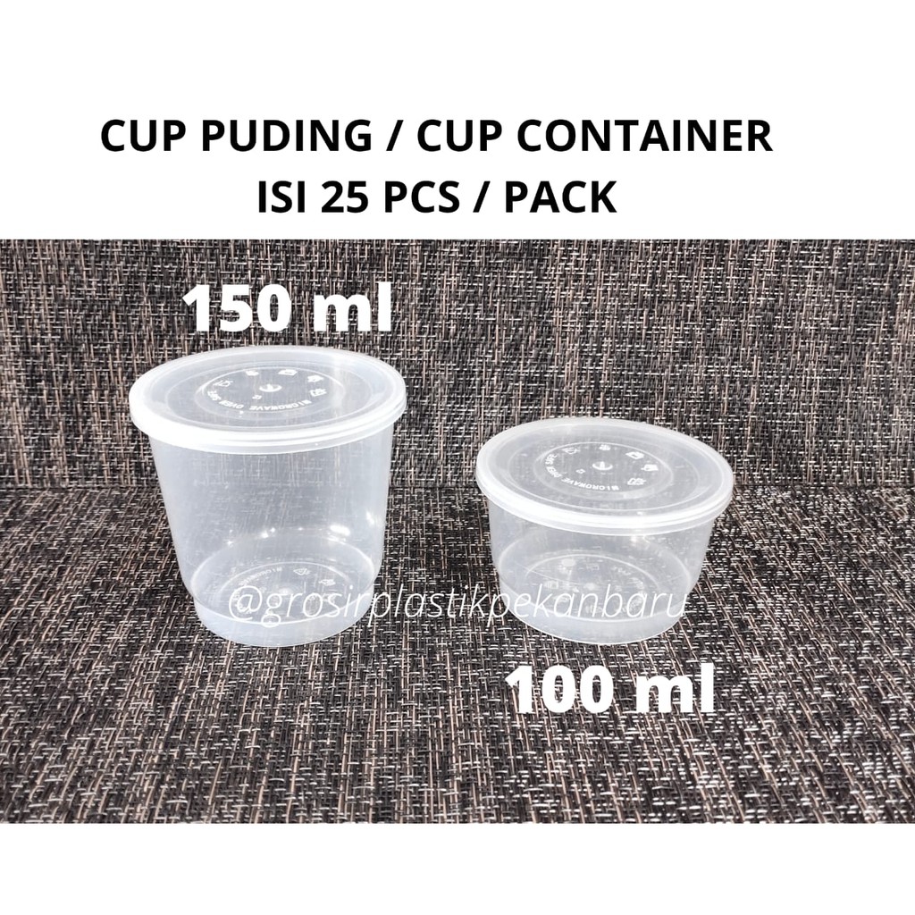 Jual ISI 25 PCS PACK CUP CONTAINER CUP MERPATI CUP AGAR 25 SET