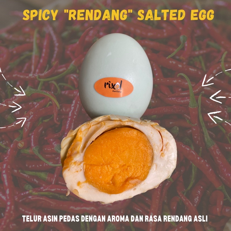 Jual Telur Asin Pedas Rendang Spicy Salted Egg Rendang Telur Asin