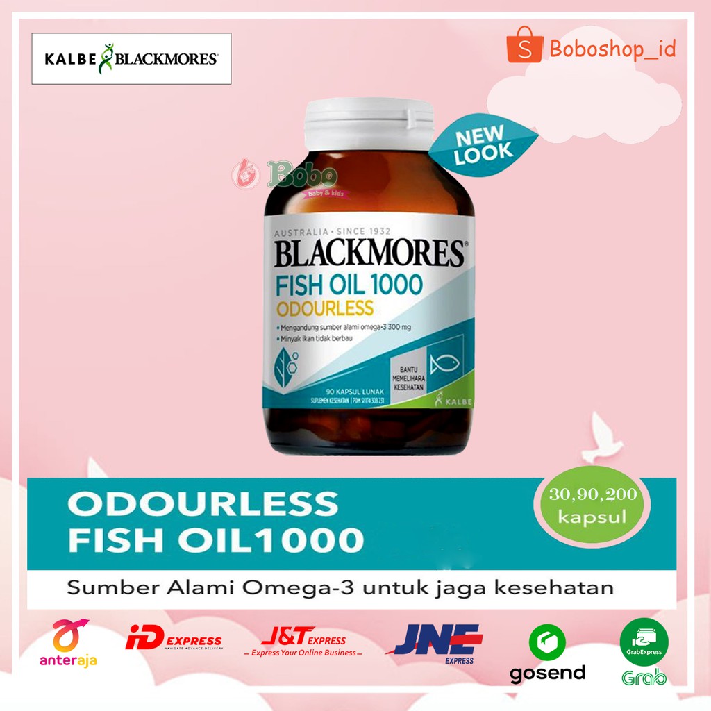 Jual Blackmores Odourless Fish Oil Mg Kapsul Epa Dha