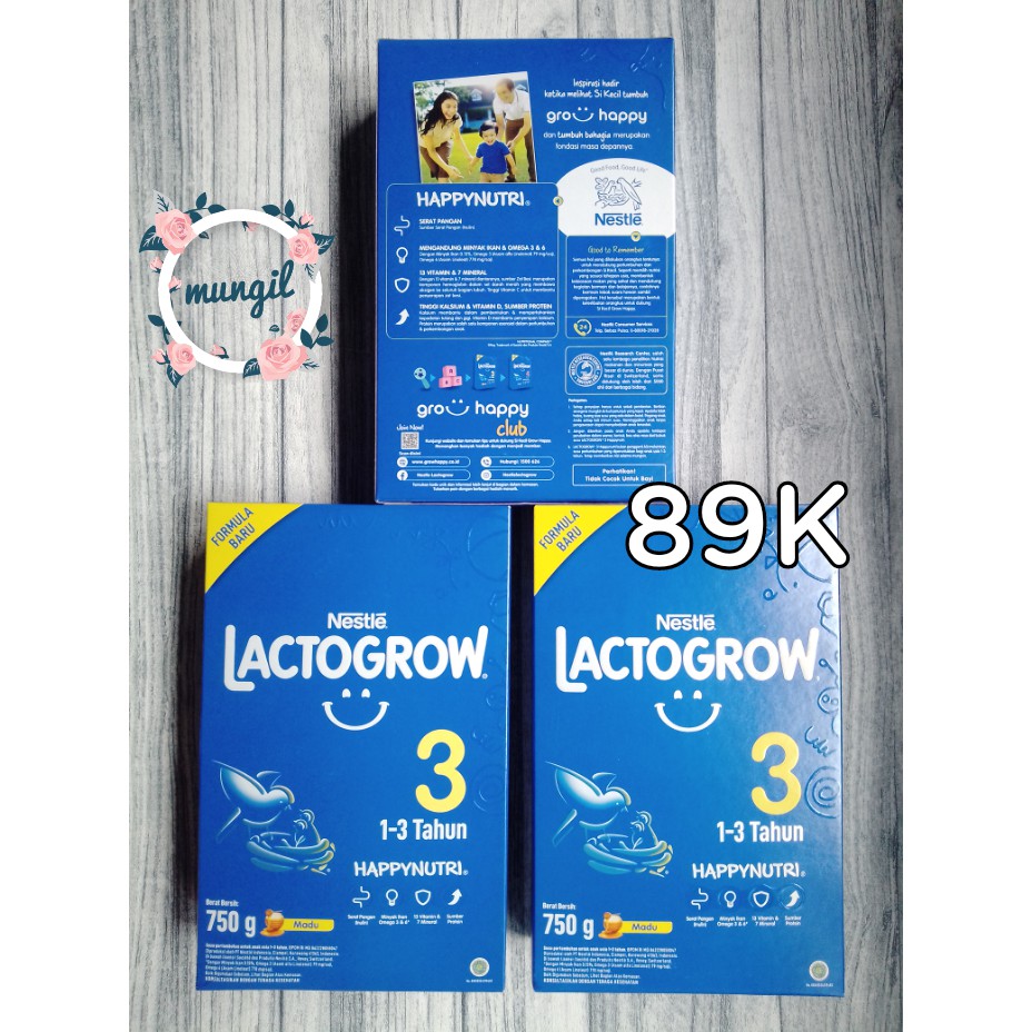 Jual Nestle Lactogrow 3 Susu Pertumbuhan Rasa Madu 1 3 Tahun Box 1kg