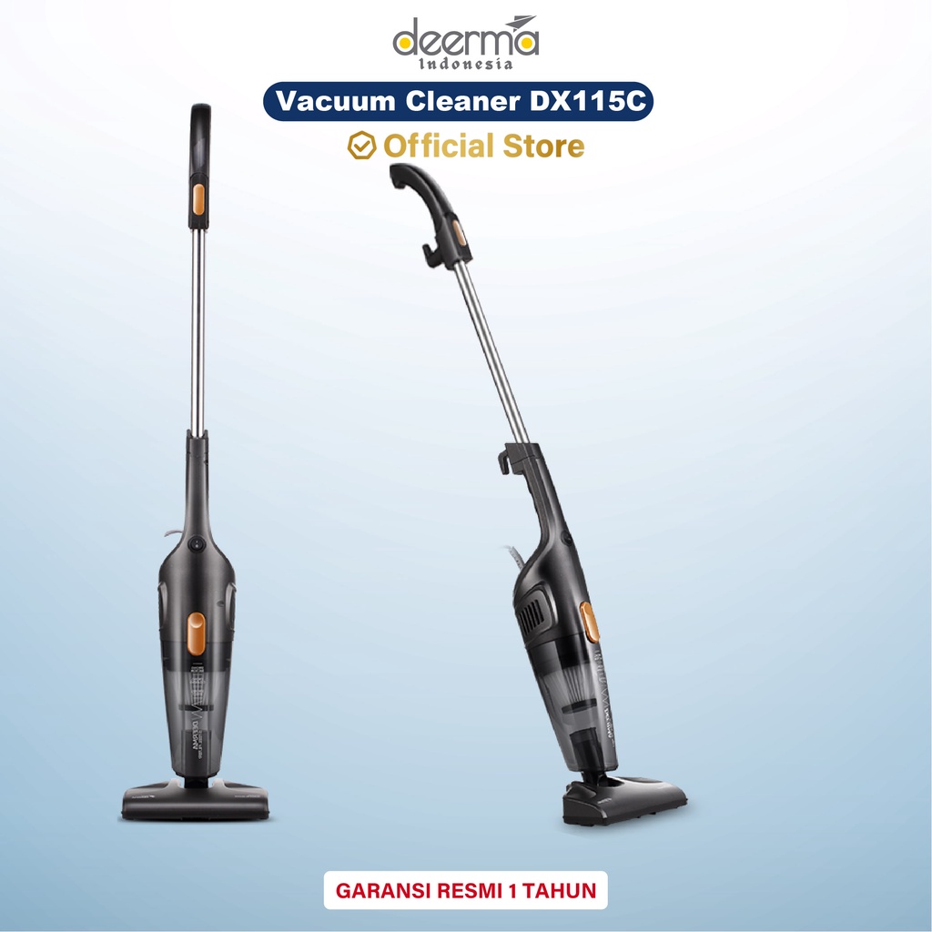 Jual Deerma DX115C Portable Handheld 2 In 1 Silent Vacuum Cleaner Home