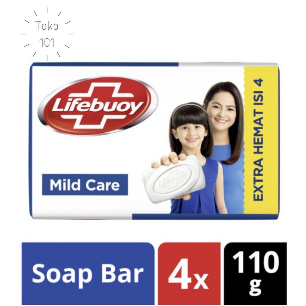 Jual Lifebuoy Sabun Batang Mild Care 110gr Isi 4 Shopee Indonesia