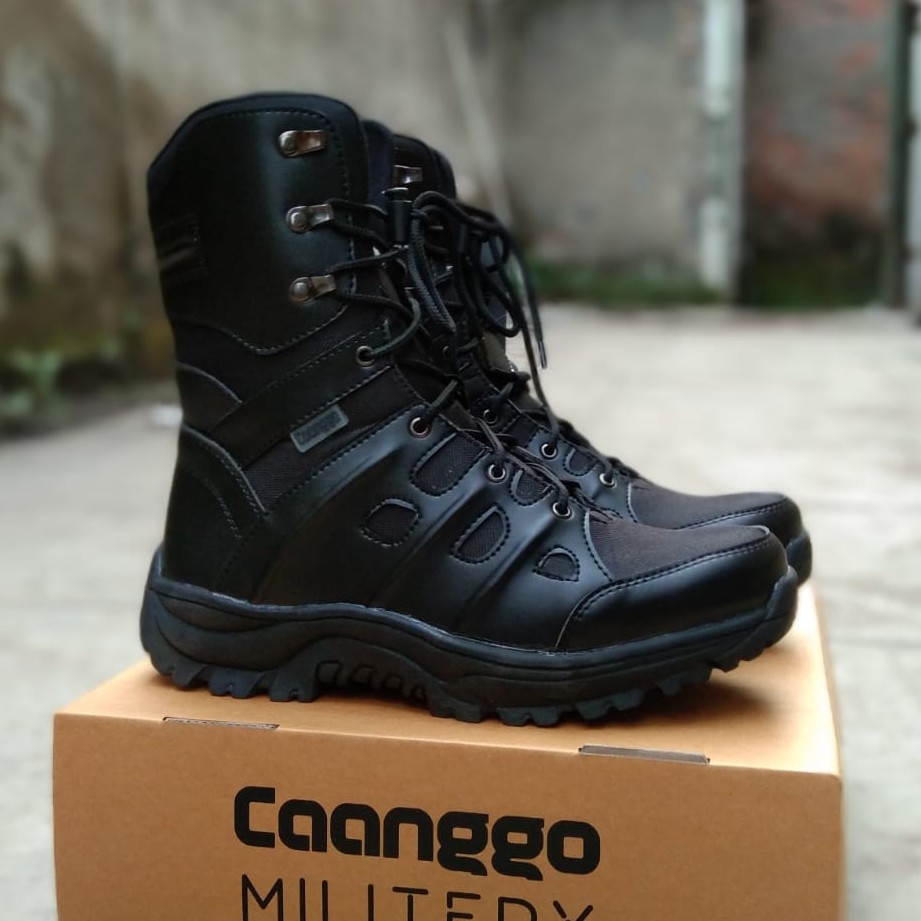 Jual Sepatu Pdl Tactical Hitam Polpp Satpam Caanggo Militery Shopee