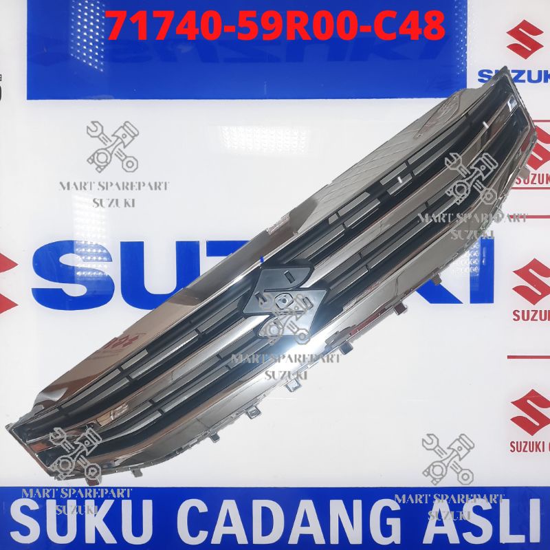 Jual Grille Chrome Radiator Atas Upper Bumper Bemper Depan Front Suzuki