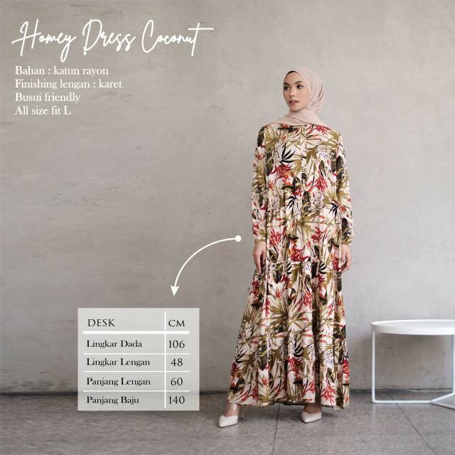 Jual Homey Dress Coconut Shopee Indonesia