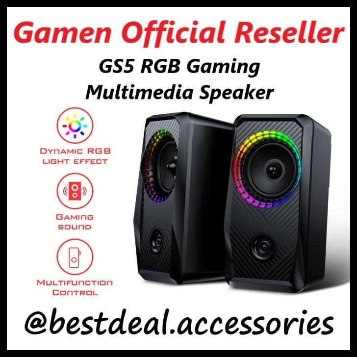 Jual Gamen Gs W Dual Port Input Rgb Gaming Multimedia Speaker