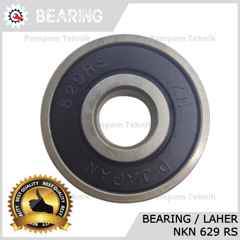 Jual BEARING LAHER NKN 629 2RS ZZ TUTUP KARET BESI Indonesia Shopee