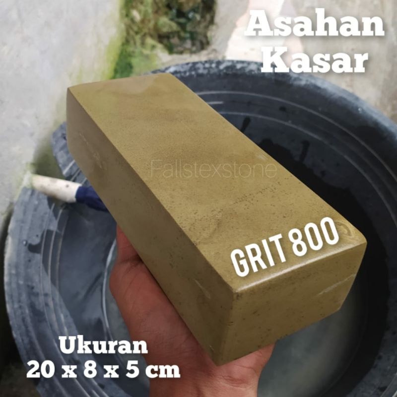 Jual Batu Asahan Alami Grit 800 Kasar Size 20x8x5cm Shopee Indonesia