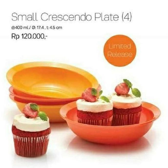 Jual Small Crescendo Plate Piring Tupperware Alat Makan Minum Original