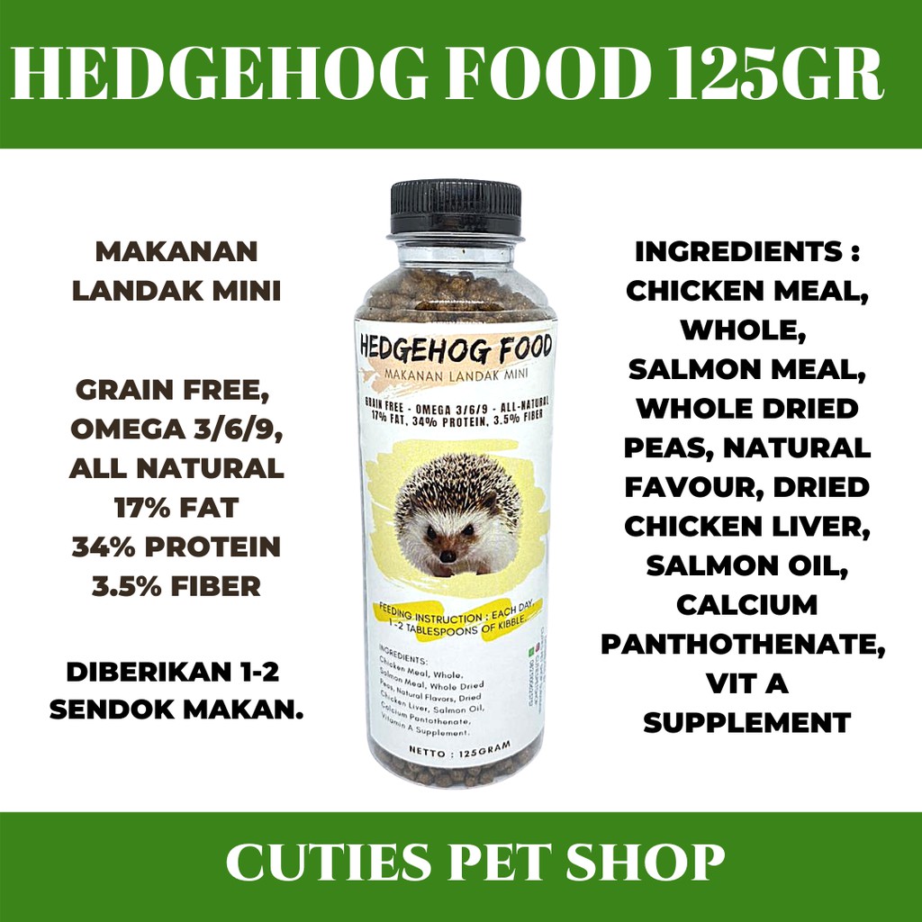 Jual MAKANAN LANDAK MINI 125 GR HEDGEHOG FOOD CEMILAN SNACK