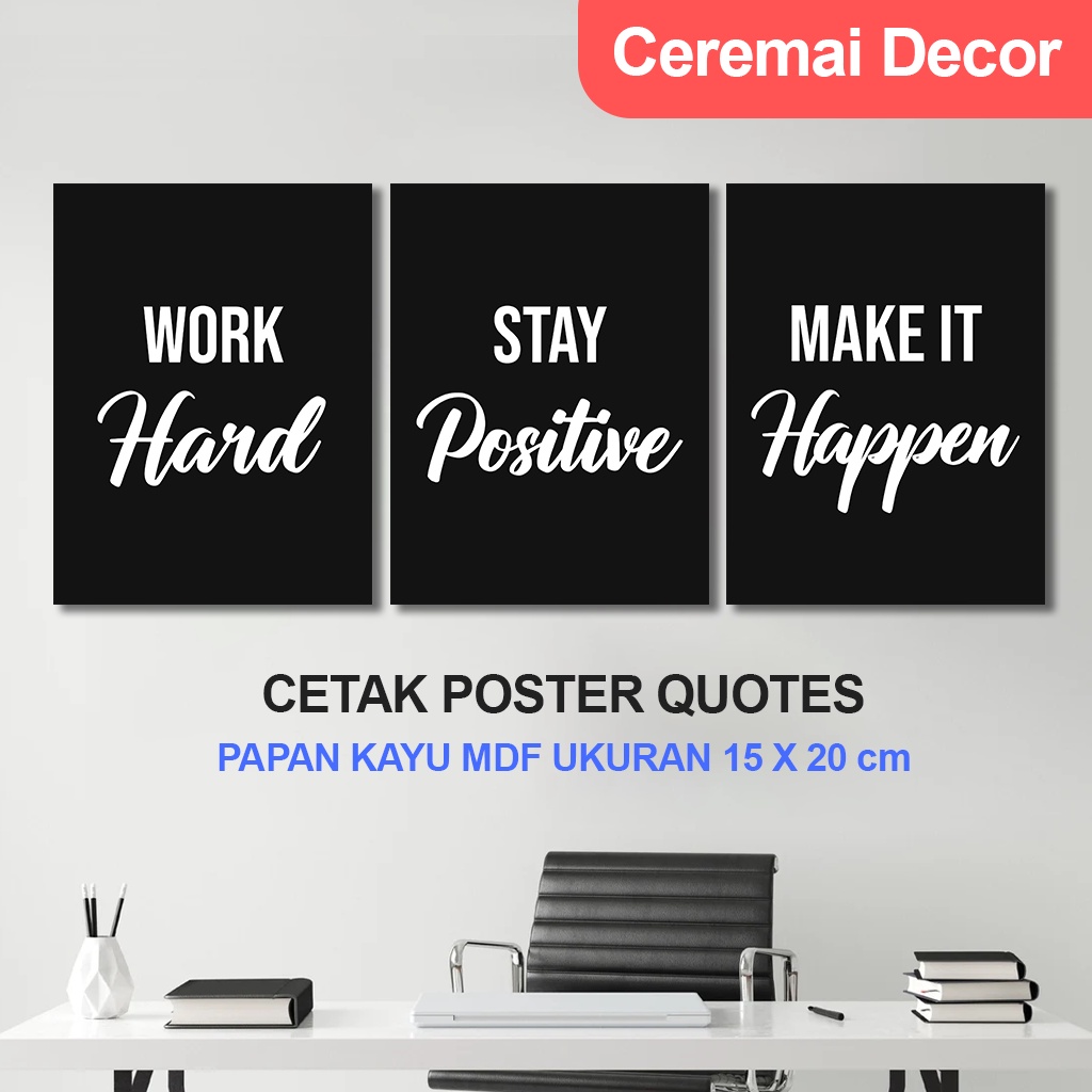 Jual CM DECOR QUOTES MOTIVASI KATA MUTIARA HIASAN DINDING AESTHETIC