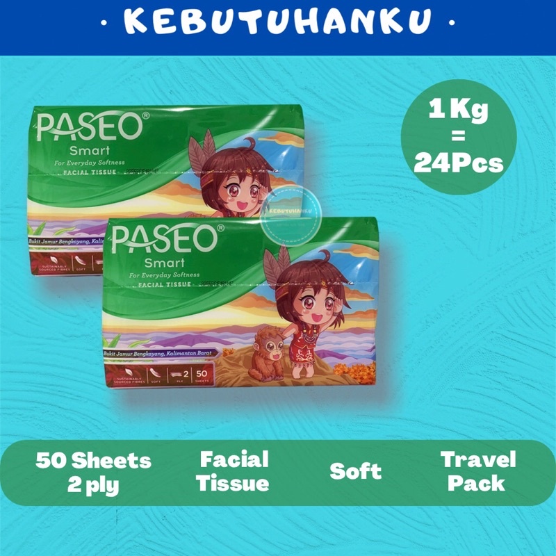 Jual Paseo Tisu Tissue Kecil Travel Pack Lembar Sheet Ply Tisu