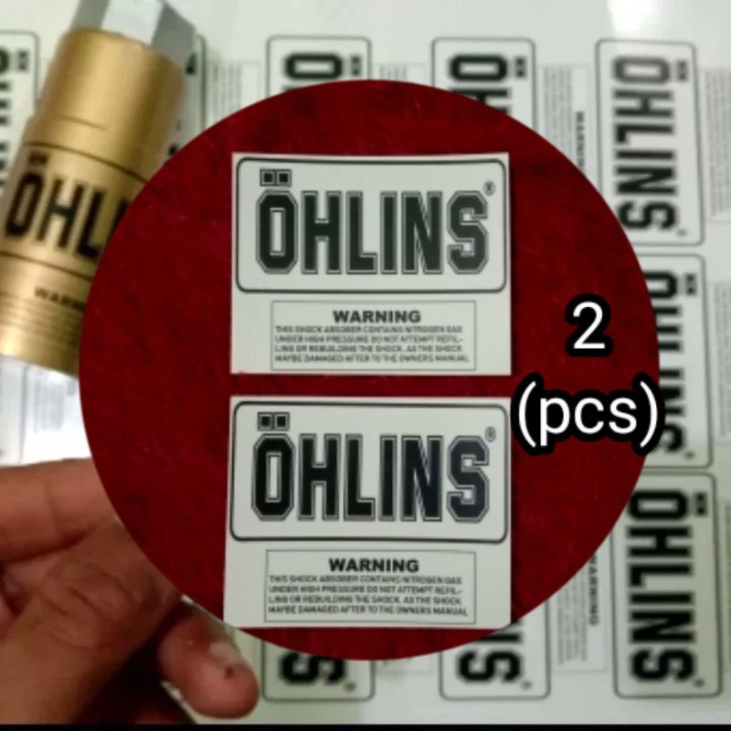 Jual STIKER OHLINS SHOCK TRANSPARAN Shopee Indonesia