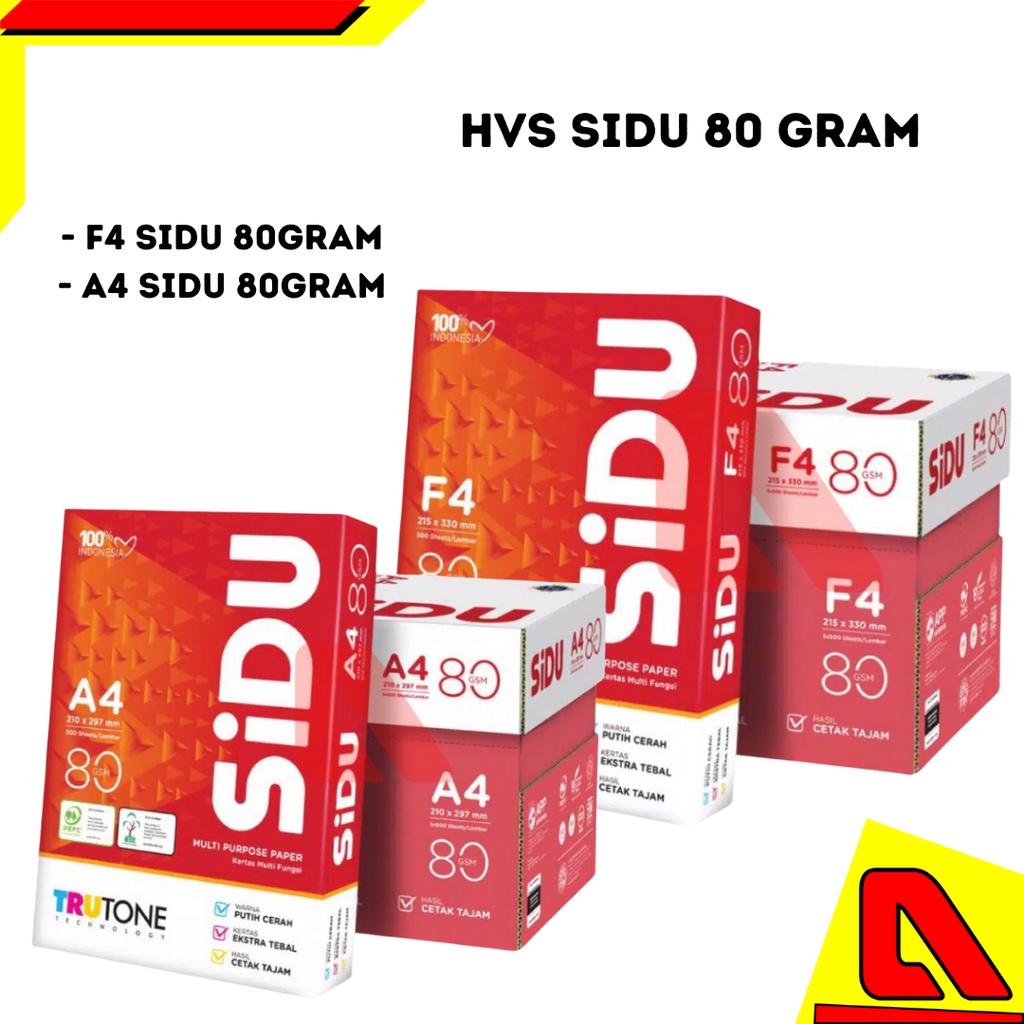 Jual Kertas Hvs F A Gram Sidu Rim Ecer Murah Indonesia Shopee