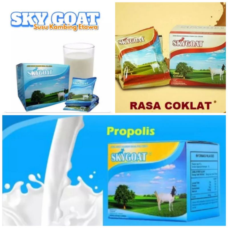 Jual Skygoat Original Skygoat Cokelat Skygoat Propolis Susu Kambing