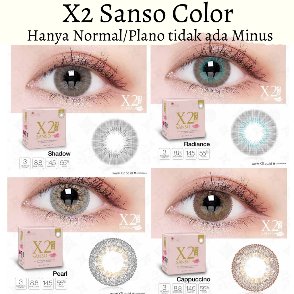 Jual Softlens X Sanso Color Normal Ready Stok Shopee Indonesia