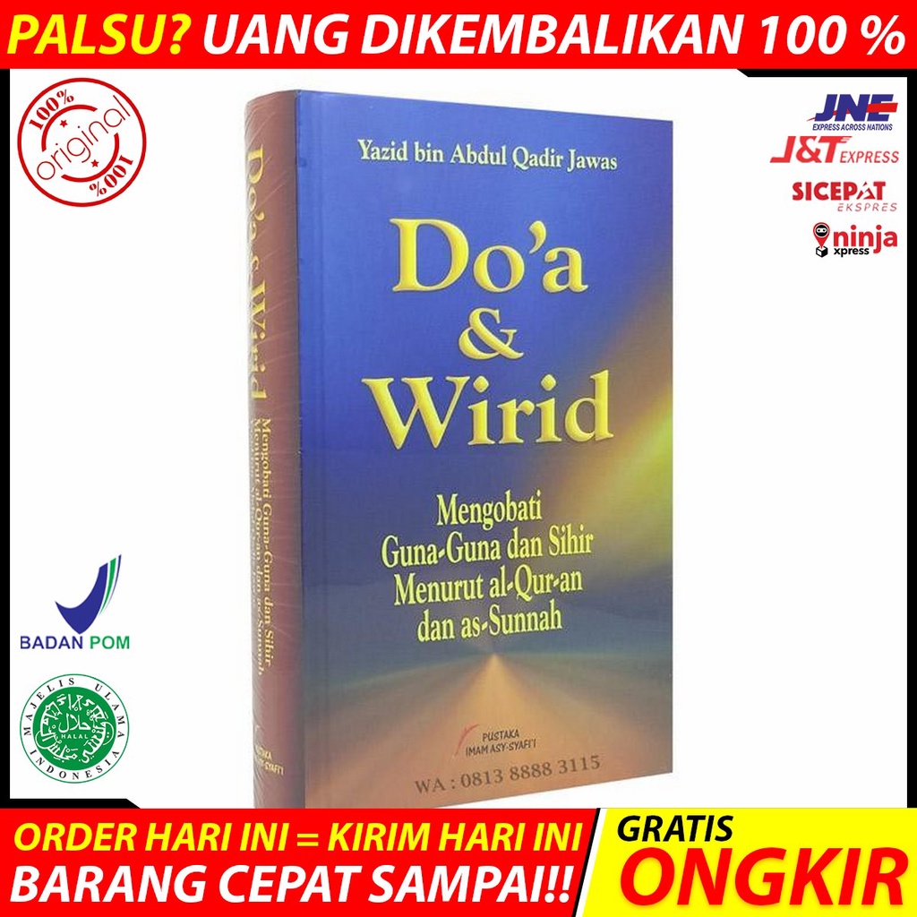 Jual Buku Doa Dan Wirid Sesuai Al Quran Dan Sunnah Pustaka Imam Syafii