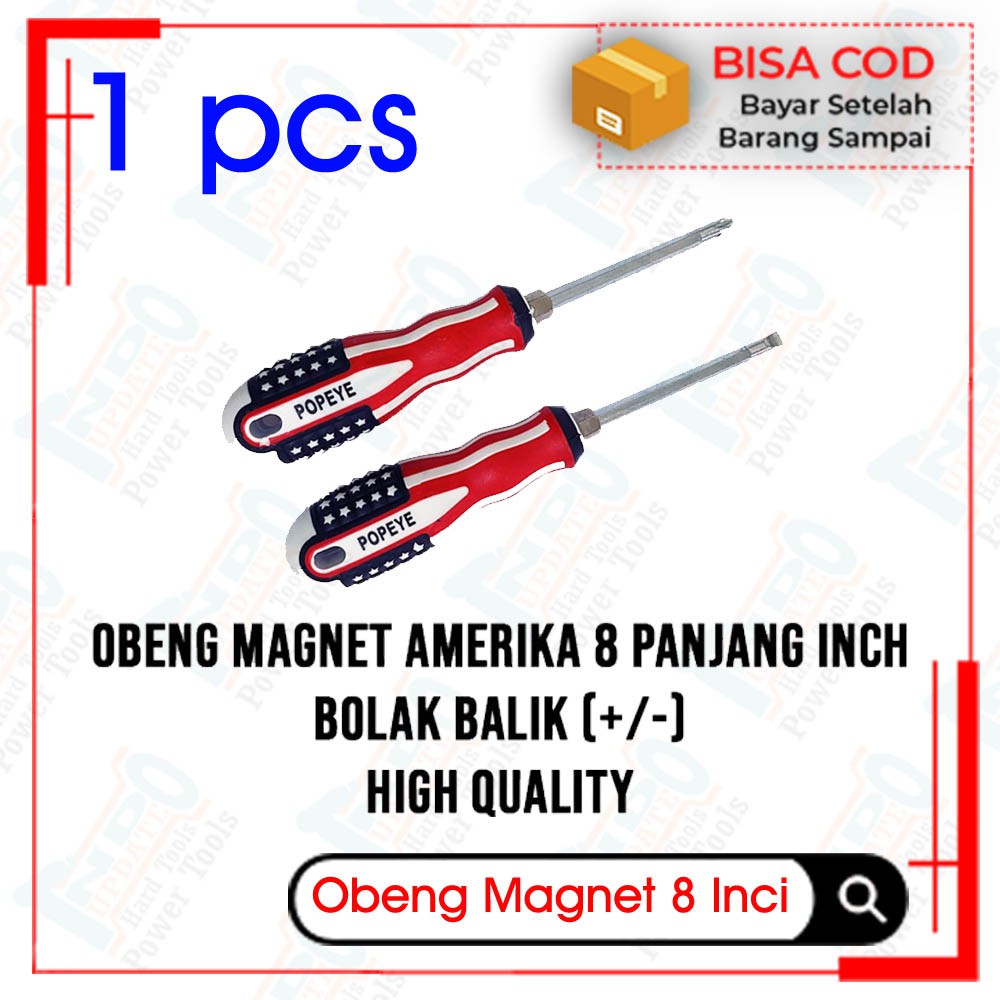 Jual Obeng 2Way Bolak Balik Bendera Geser Tarik Coupler HDT Obeng BB