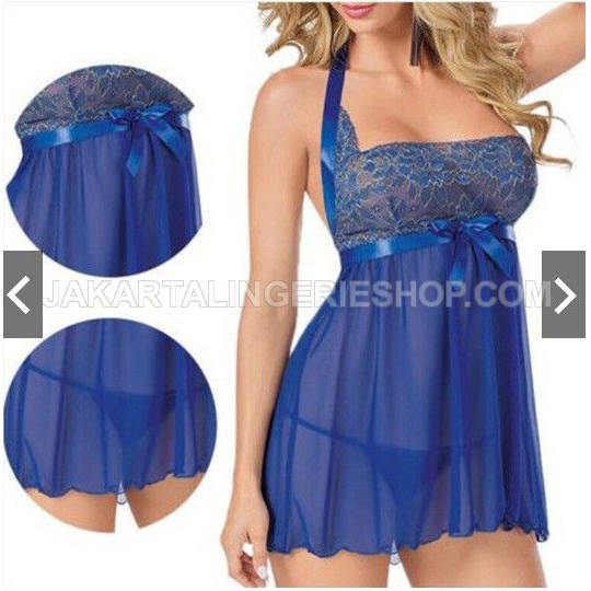 Jual Jakarta Lingerie JLMF103 BLUE MOUNTAIN Lingerie Sexy Transparan