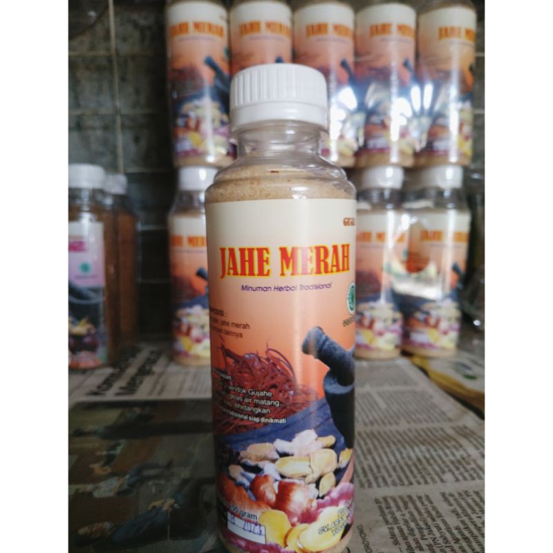 Jual Jahe Merah Bubuk Instant Minuman Herbal Instant Kemasan Gr