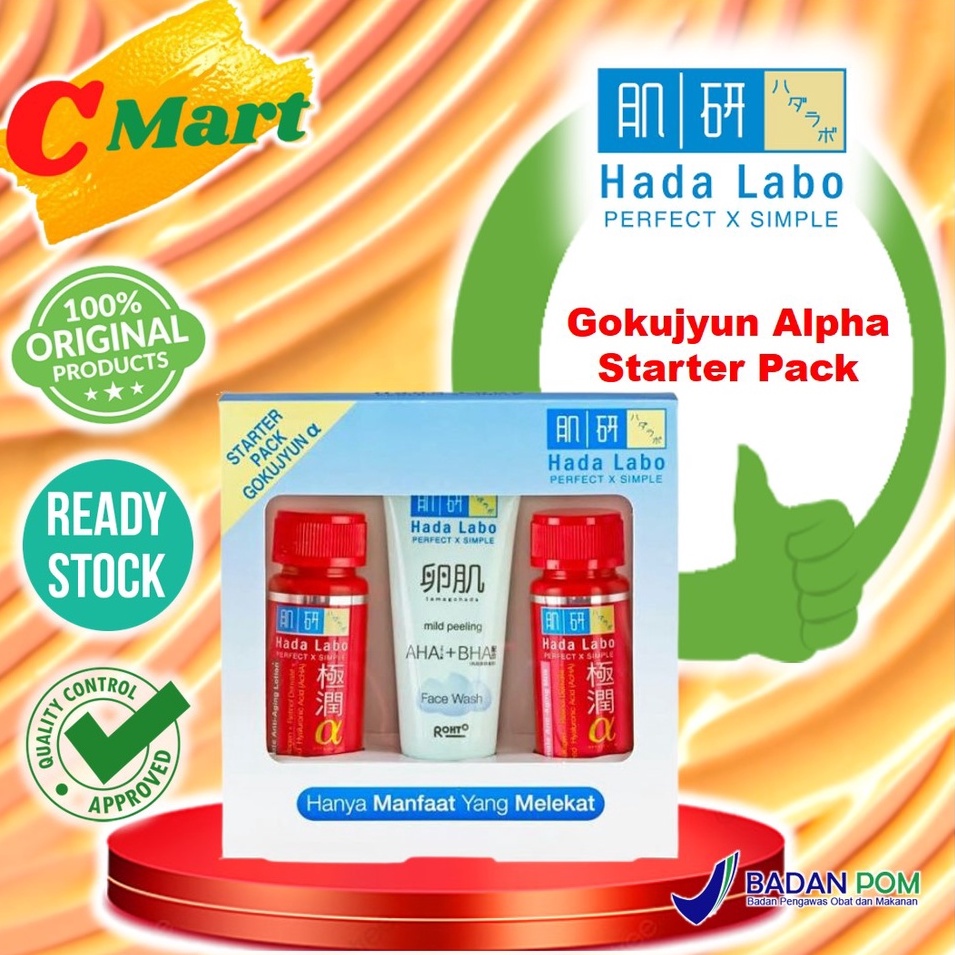 Jual Hada Labo Gokujyun Alpha Starter Pack Hadalabo Alpha Paket