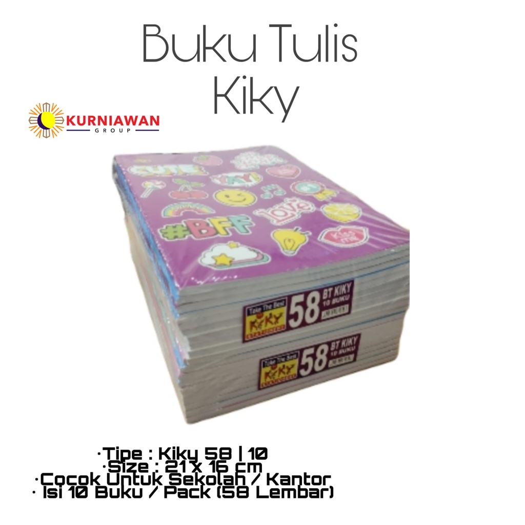 Jual Buku Tulis Kiky Lembar Tebal Shopee Indonesia