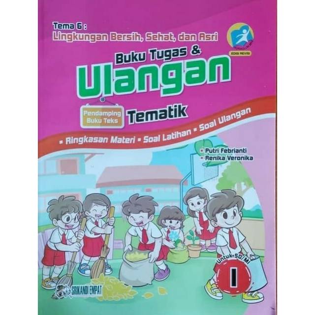 Jual Buku Tugas Dan Ulangan Tematik Sd Kelas Tema Lingkungan Bersih