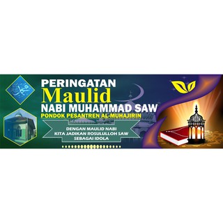 Jual Spanduk Maulid Nabi Muhammad Saw Uk X Indonesia Shopee Indonesia