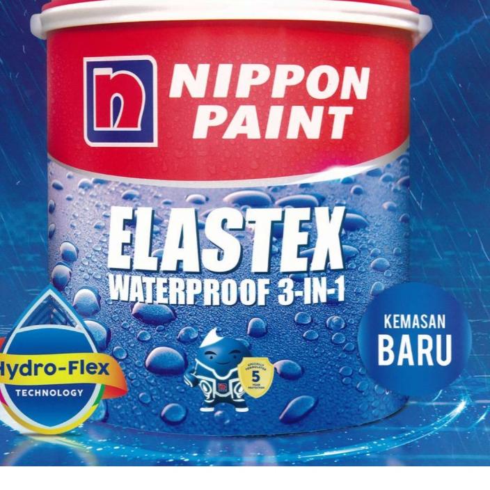 Jual ASLI 100 ELASTEX 3 IN 1 NIPPON PAINT 4KG 4 KG WARNA LENGKAP