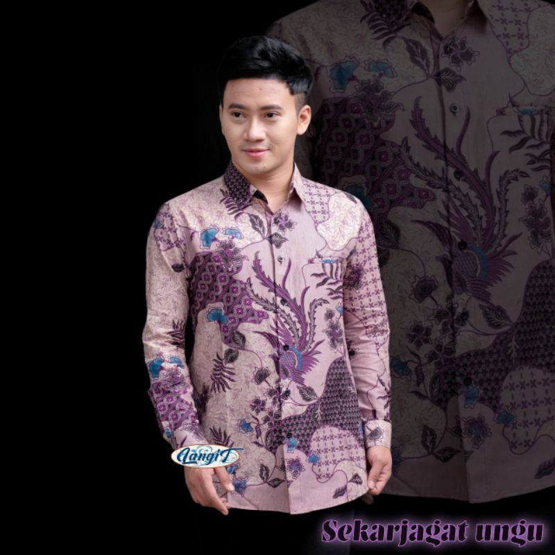 Jual Atasan Kemeja Hem Batik Pria Lengan Panjang M L Xl Xxl Jumbo