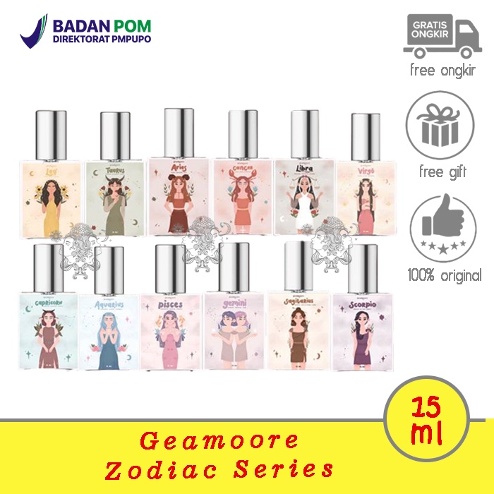 Jual DISTRI RESMI NEW SERIES PERFUME GEAMOORE ZODIAC SERIES KEMASAN